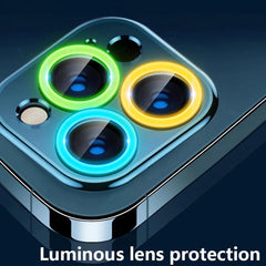 Luminous Ceramic Camera Protector Film For iPhone | Glowing Lens Ring | Tempered Glass