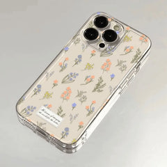 Floral Pattern Protective Cover for iPhone | Transparent Soft Cover