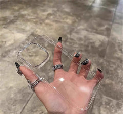 Ultra-Thin Transparent Hard Glass Case For iPhone