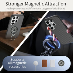 Aramid Kevlar Carbon Fiber Case for Samsung Galaxy | Ultra-Thin Magnetic Cover | Matching Ring Grip Bundle