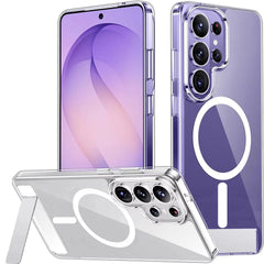 Magnetic MagSafe Case for Samsung Galaxy | Military Grade Shockproof Cover and Hidden Kickstand
