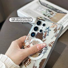 Multicolor Flower Case for Samsung Galaxy | Transparent Cover