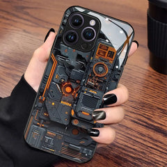 Circuit Board Pattern Glass  Phone Case For iPhone