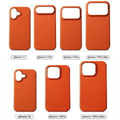 Cowhide Leather Magnetic Magsafe Phone Case for iPhone