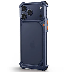 Frameless Aluminum Metal Bumper Case For iPhone | Bare Naked Phone Feel Shockproof Corner Phone Cover