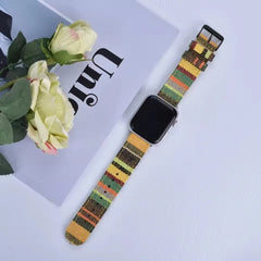 The Artisan Weave Collection: Printed Fabric Apple Watch Straps