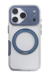 Mecha-Style 360° Rotating Magnetic Bracket Case For iPhone |  Magsafe Clear Shockproof Stand Holder Cover