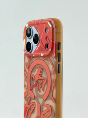 Magnetic Geometric Graffiti Case For iPhone