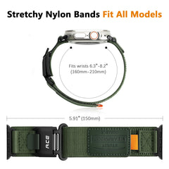 Rugged Magnetic Buckle Nylon Band for Apple Watch