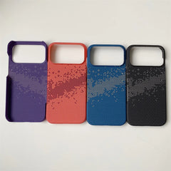 Kevlar Carbon Fiber Pattern Phone Case for iPhone