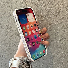 Crocodile Pattern Leather Case For iPhone | Ombre Gradient Shockproof Cover For Phone