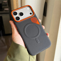 Business Magnetic PU Leather Bumper Case For iPhone | MagSafe Shockproof Cover