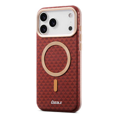 Geometric Textured MagSafe Case For iPhone | Metal Lens Phone Cover