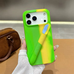 Silicone Phone Case with Hidden Compartment For iPhone