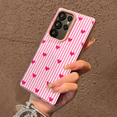 Cute Heart Stripe Case For Samsung Galaxy