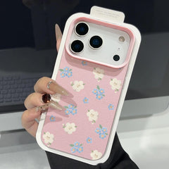 Aesthetic Textured Floral iPhone Case | Vintage Garden Pattern Matte Protective Cover