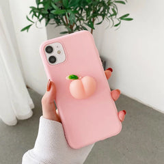 3D Squishy Animal Toy TPU Cover For iPhone