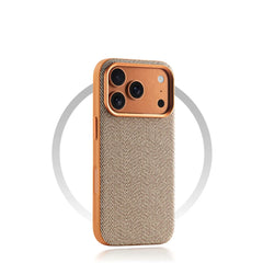 Linen Fiber Texture MagSafe Phone Case for iPhone
