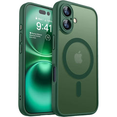 Magnetic Matte Translucent Armor Shockproof Case For iPhone | MagSafe Phone Cover
