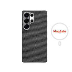 Aramid Kevlar Carbon Fiber Case for Samsung Galaxy | Ultra-Thin Magnetic Cover | Matching Ring Grip Bundle