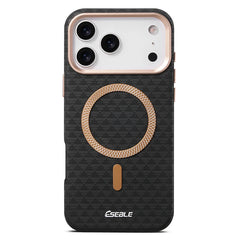 Geometric Textured MagSafe Case For iPhone | Metal Lens Phone Cover