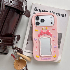 Cute Bow Mirror Phone Case For iPhone