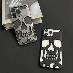 Cool Skull Ghostface Hollow Cooling Case for iPhone | Plating Finish Breathable Back Cover