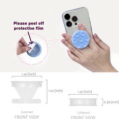 Round Silicone Suction Pad for Phone | Sticky Finger Grip Stand