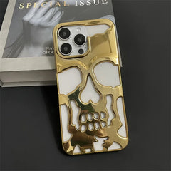 Cool Skull Ghostface Hollow Cooling Case for iPhone | Plating Finish Breathable Back Cover