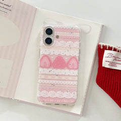 Cute Girly Strawberry Shockproof Protective Phone Case for iPhone