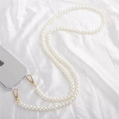 Pearl Chain Crossbody Strap | Shockproof Acrylic Lanyard Phone Case for iPhone
