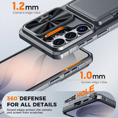 Rugged Full Body Wallet Case For Samsung Galaxy S26 Ultra | 4-Card Holder | Camera Shield | Kickstand