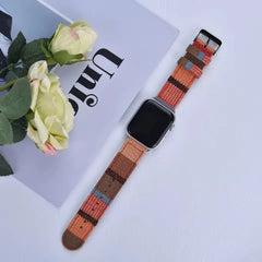 The Artisan Weave Collection: Printed Fabric Apple Watch Straps