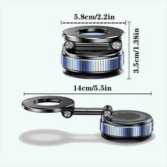 Strong Magnetic Car Phone Holder with Foldable MagSafe Design | 360° Adjustable Vacuum Mount