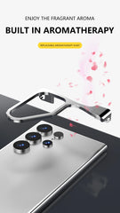 Titanium Alloy Metal Corner Bumper Case  For Samsung Galaxy | Frameless Aromatherapy Shockproof Phone Cover