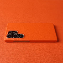 Lychee Grain Genuine Leather Case For Samsung Galaxy