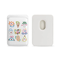 Simple Cute Graffiti Pattern Magnetic Card Holder
