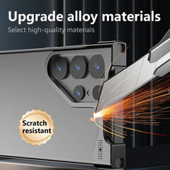 Titanium Alloy Metal Corner Bumper Case  For Samsung Galaxy | Frameless Aromatherapy Shockproof Phone Cover