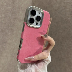 Jeans Fabric Soft Plating Phone Case for iPhone