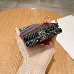 Thin Magnetic Carbon Fiber Texture Case For Samsung Galaxy