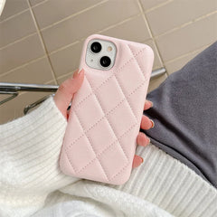 Quilted Leather iPhone Case | Crossbody Lanyard Chain | Wallet Card Holder Phone Cover