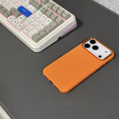 Orange Plaid Carbon Magnetic Case for iPhone