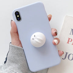 3D Squishy Animal Toy TPU Cover For iPhone