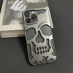 Cool Skull Ghostface Hollow Cooling Case for iPhone | Plating Finish Breathable Back Cover