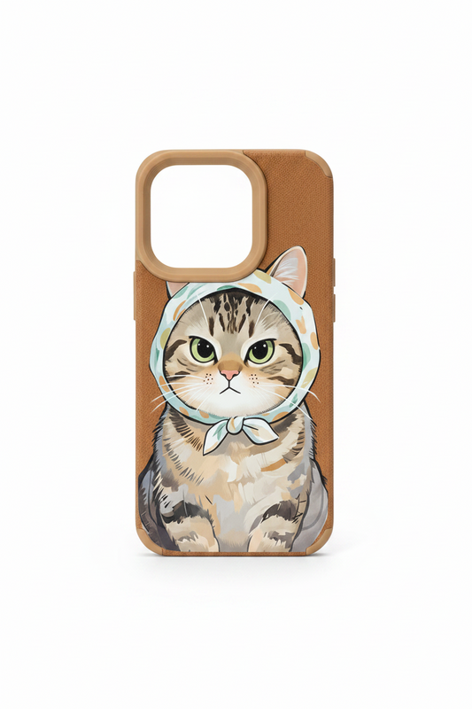 Cute Cartoon Cat Silicone Phone Case for iPhone