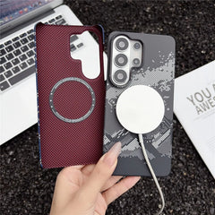 Carbon Fiber Borderless MagSafe Case For Samsung Galaxy