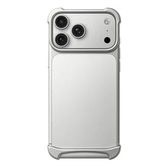 Minimalist Aluminum Metal Corner Bumper Case | Borderless Shockproof Lens Protector Cover For iPhone