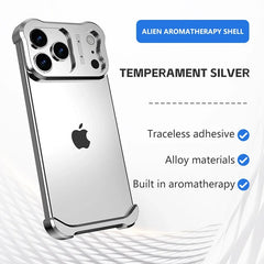 Titanium Alloy Bumper Case For iPhone | Lens Protector Borderless Metal Phone Cover