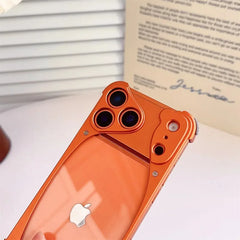 Metal Aluminum Alloy Frame Phone Case For iPhone  | Acrylic Transparent Phone Cover
