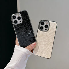 Glossy Crocodile Pattern Case For iPhone